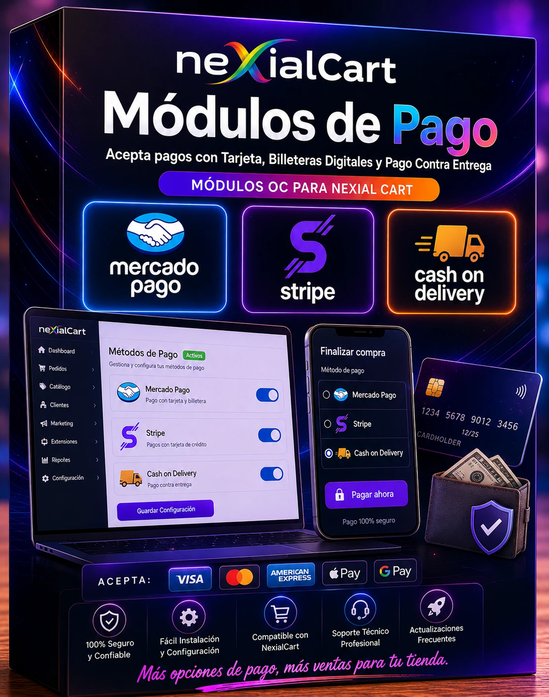 Metodos de Pago NexialCart