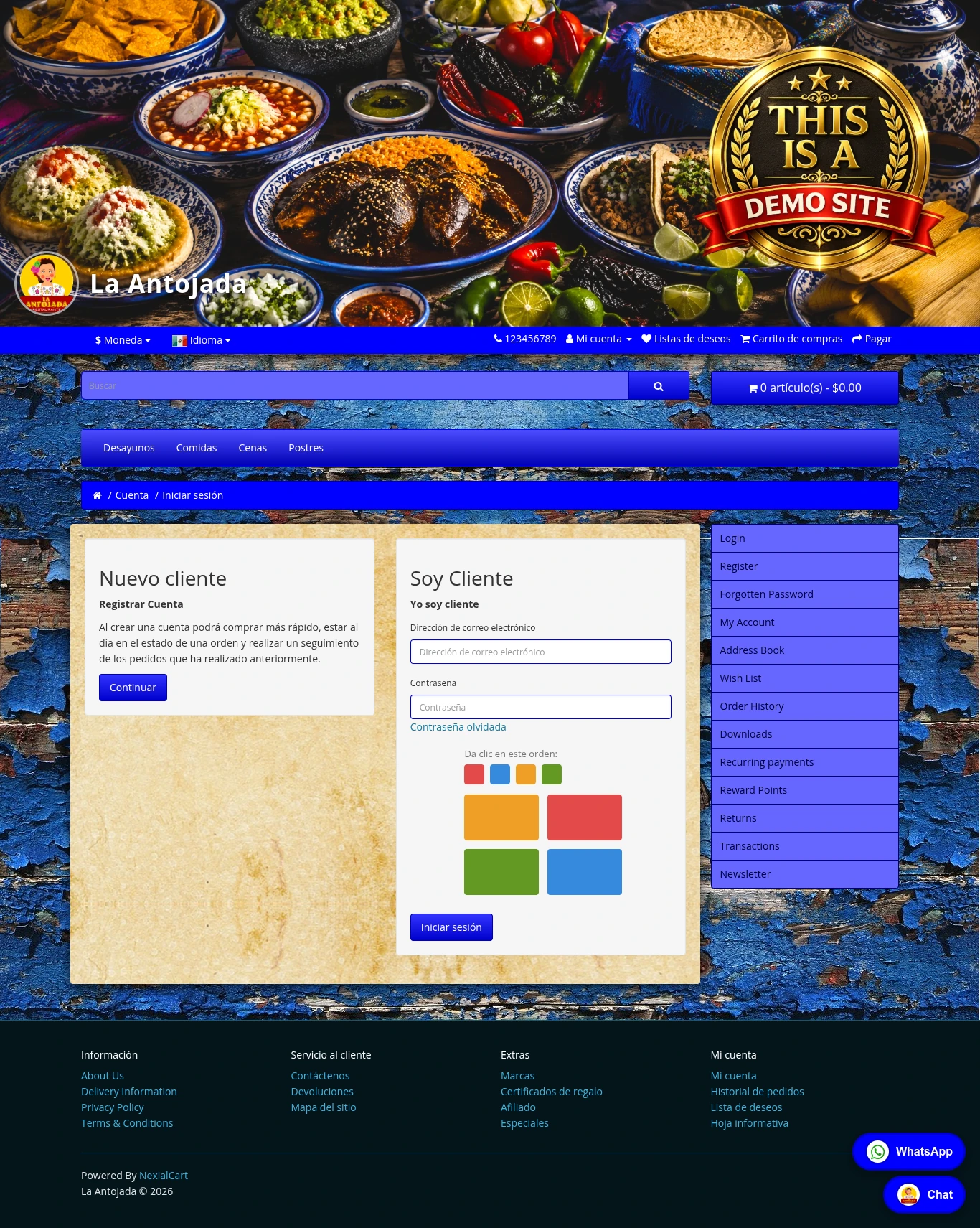 NX Shield on the login page